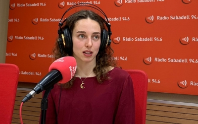 Emma Garcia avui als estudis de Ràdio Sabadell | Pau Vituri